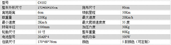 电动那曲尘推车C4102